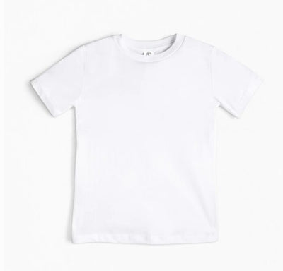 Organic Crew Neck Tee - White