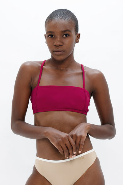 Brisbane Bikini Top - Red Coral