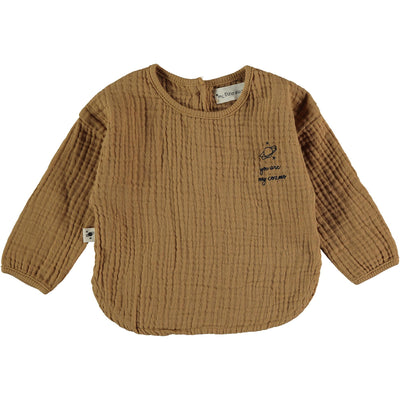 Organic Cotton Gauze Shirt - Peanut