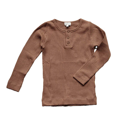 The Ribbed Top - Cinnamon