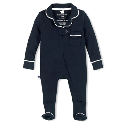 Classic Pajama Footie - Navy