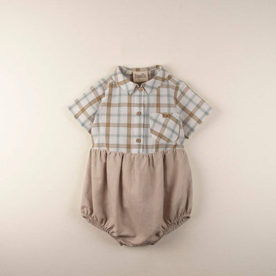 Stone Shirt-Style Romper Suit
