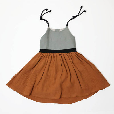 Brown Dress with Straps