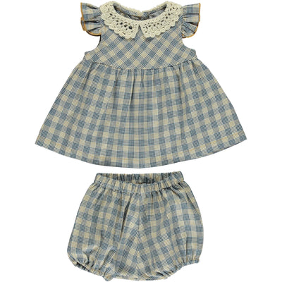 Eleanor Set - Honey/Blue Check