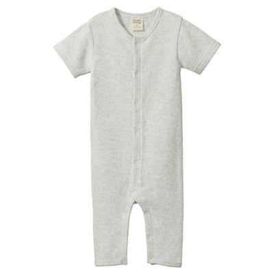 Waffle Sleepy Suit - Light Grey Marl