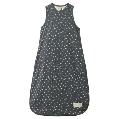 Organic Cotton Sleeping Bag - Mini Crescent Moon Grey Print
