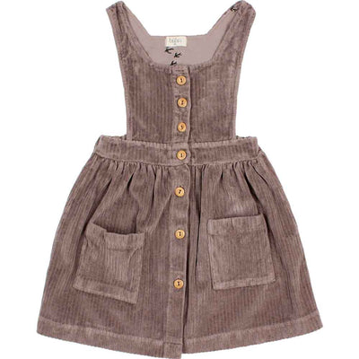 Knit Velour Dress - Taupe