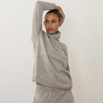 Lounge Turtleneck Woman- Heather