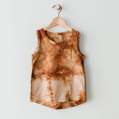The Tie-Dye Mountain Tank - Terracotta