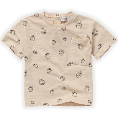 Strawberry Tee Shirt - Sesame