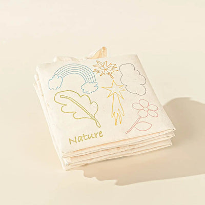 Natural Cotton Baby's First Soft Book English - NATURE