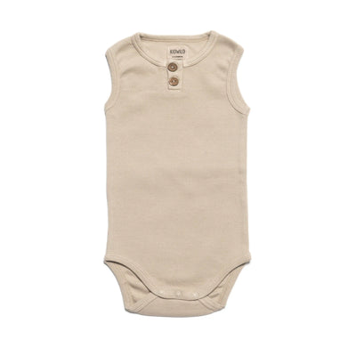 Organic Vintage Bodysuit S/L - Oatmeal