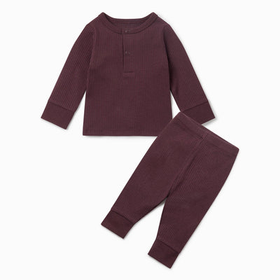 Ribbed Pajamas - Berry