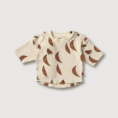 Organic Boxy Sweatshirt - Banana AOP