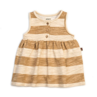 Organic Tank Dress - Honey Stripe