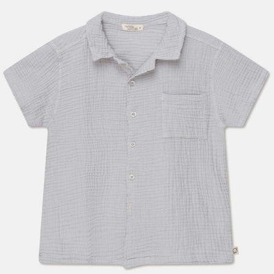 Gauze Camp Shirt - Soft Grey