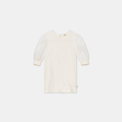 Slub Puff Sleeve T-Shirt - Ivory