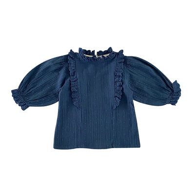 Stella Blouse - Ocean Blue