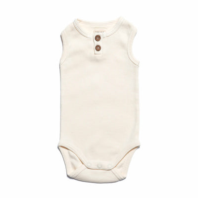 Organic Vintage Bodysuit S/L - Vanilla