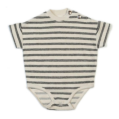 Organic Bodysuit - Raven Double Stripe