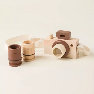 Wooden Camera with Bag