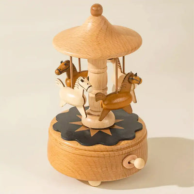 Wooden Music Box - The Carousel