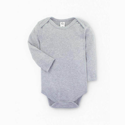 Classic Bodysuit - Long Sleeve - Heather Grey