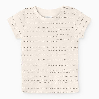 Everest Short Sleeve Tee - Pewter Pebble/Natural