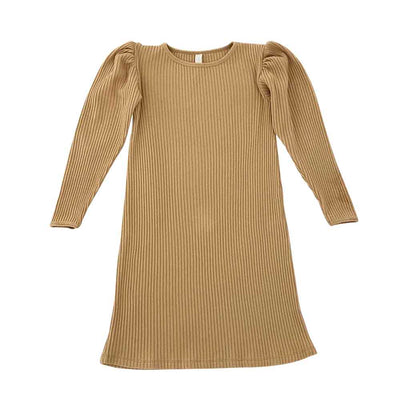 Rib Dress - Wheat