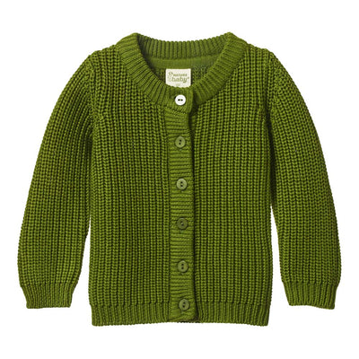 Scout Cardigan - Leaf Chunky Knit