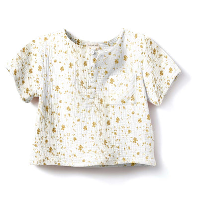 Arturo Shirt - Ochre Flowers