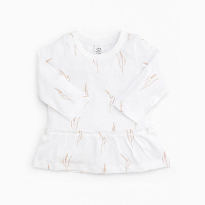 Mona Long Sleeve Peplum Top - Prairie