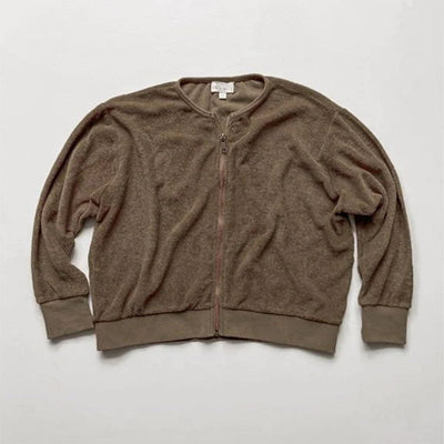 The Terry Bomber Jacket - Walnut
