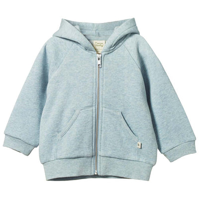 Knit Hoodie Sweatshirt - Celestial Blue Marl