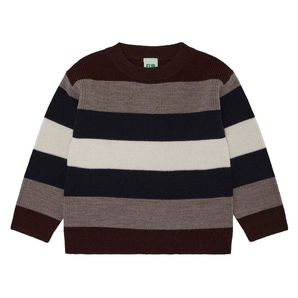 Multi Striped Blouse - Walnut