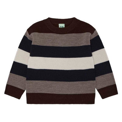Multi Striped Blouse - Walnut