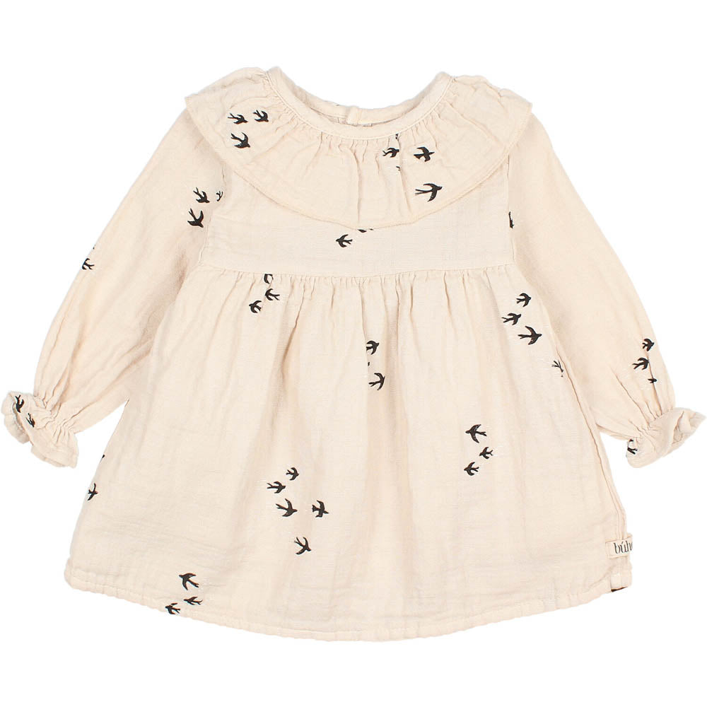 Baby Birds Dress - Stone