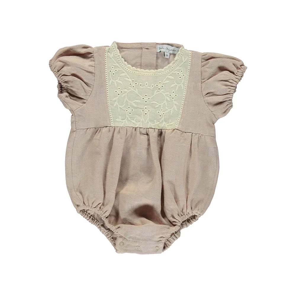 Amelia Romper - Dusty Rose