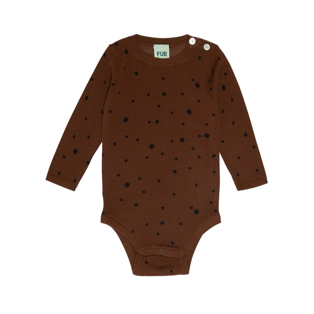 Baby Dot Body - Umber/Dark Navy