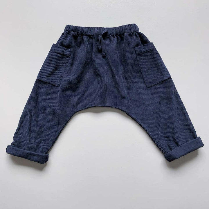 The Corduroy Harem Trouser - Indigo