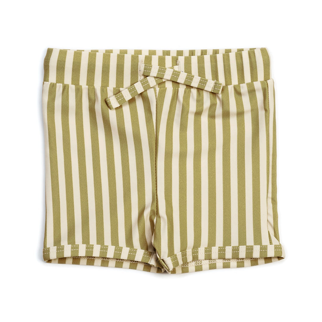 Swim Trunks - Stripe Olive
