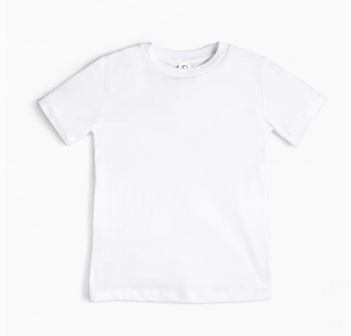 Organic Crew Neck Tee - White