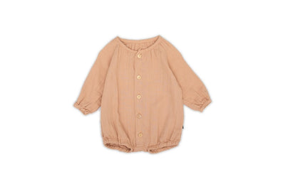 Apricot Puff Romper