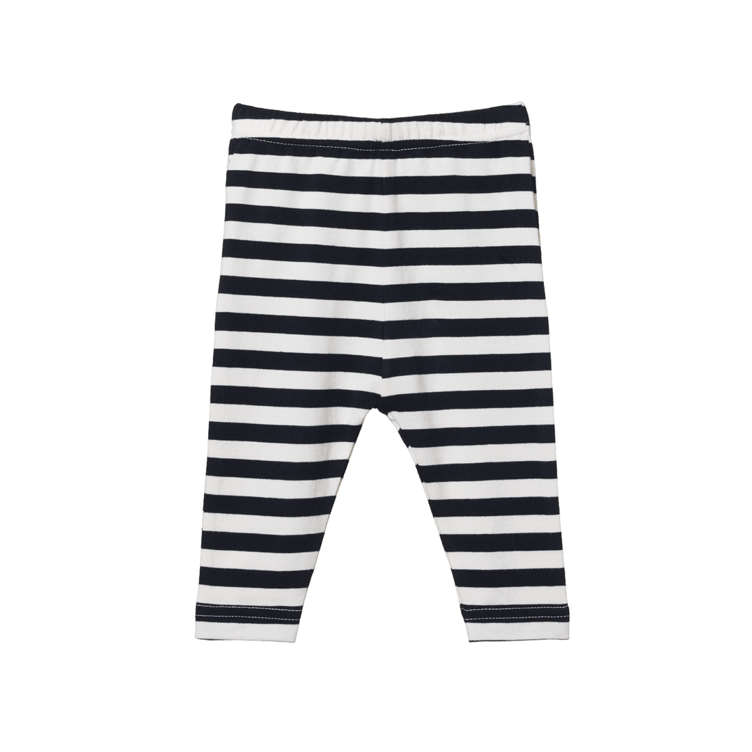 Baby Leggings - Navy Sea Stripe