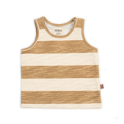 Organic Tank - Stripe Honey