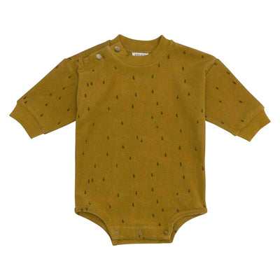 Organic Terry Bodysuit - AOP Raindrop
