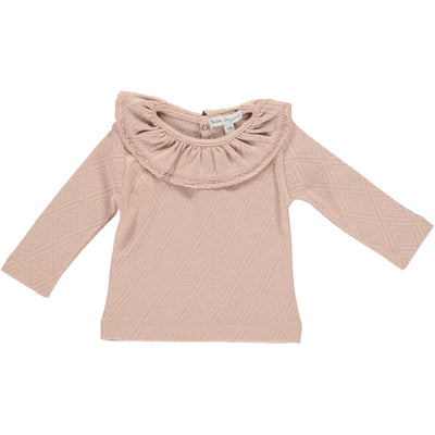 Bebe Lace Top Blush - Pointelle