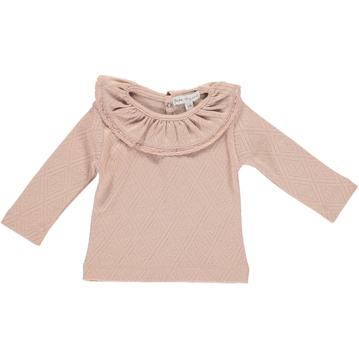Bebe Lace Top Blush - Pointelle