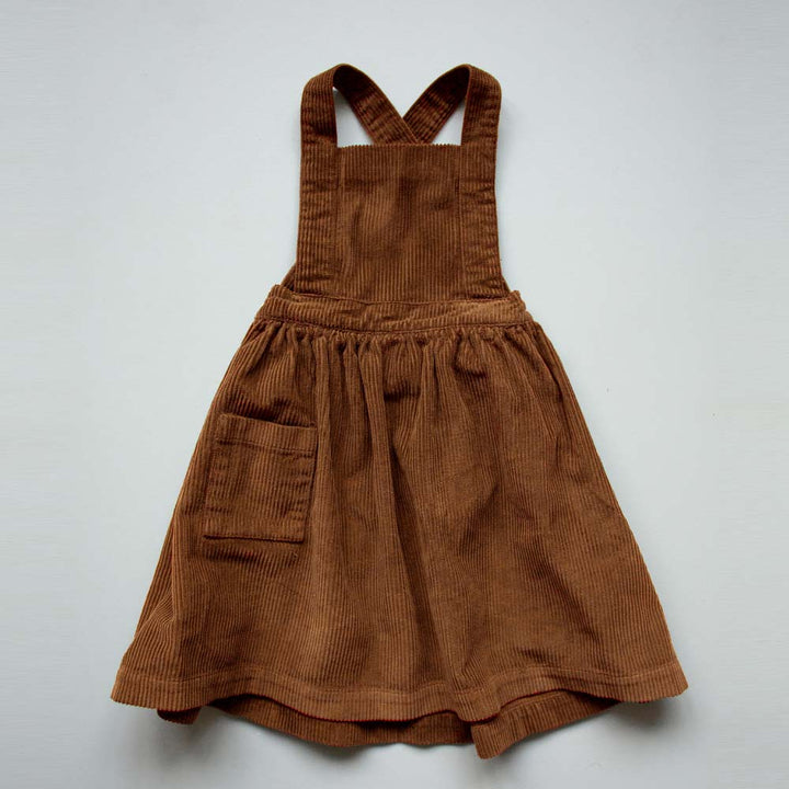 The Corduroy Pinafore - Rust