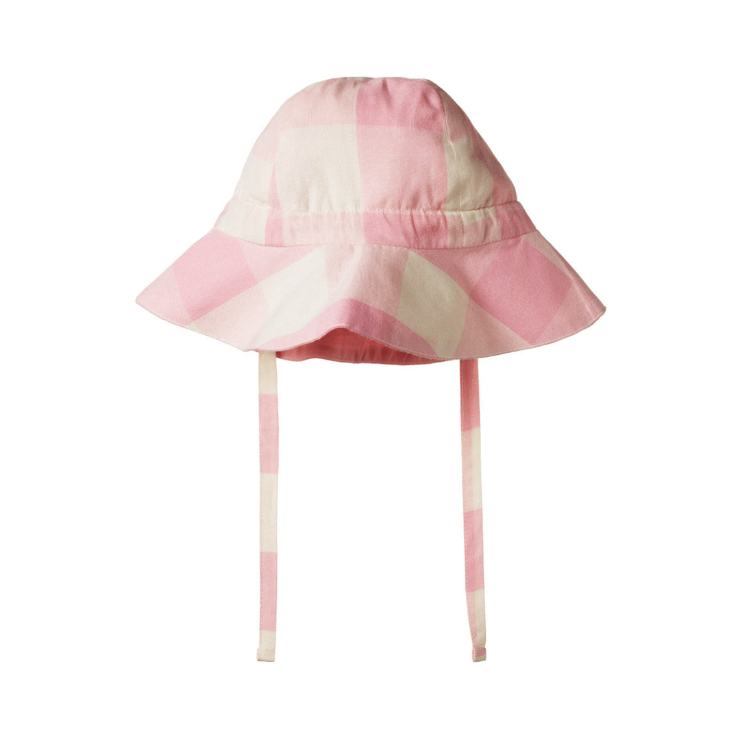 Gingham Sunhat - Summer Rose Check